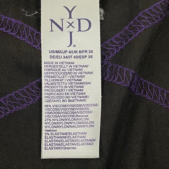 NYDJ Pants Women's 4 Charcoal Heather Pull On Slim Legs Ankle Pants Style 11393 - Picture 6 of 14